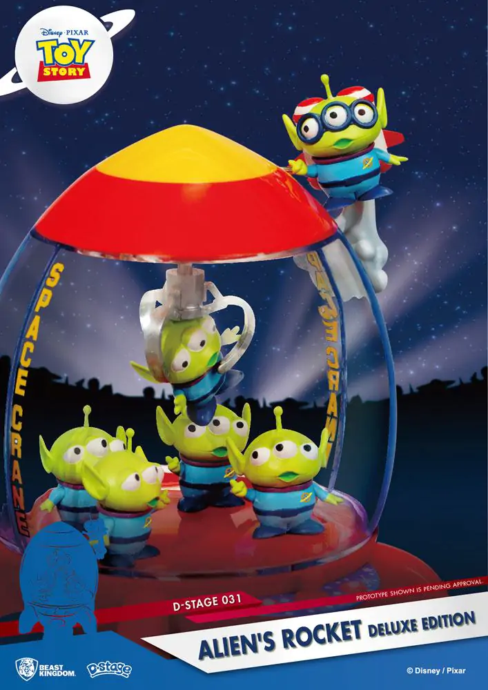 Toy Story D-Stage PVC Diorama Racheta Extraterestrului Deluxe Edition 15 cm poza produsului