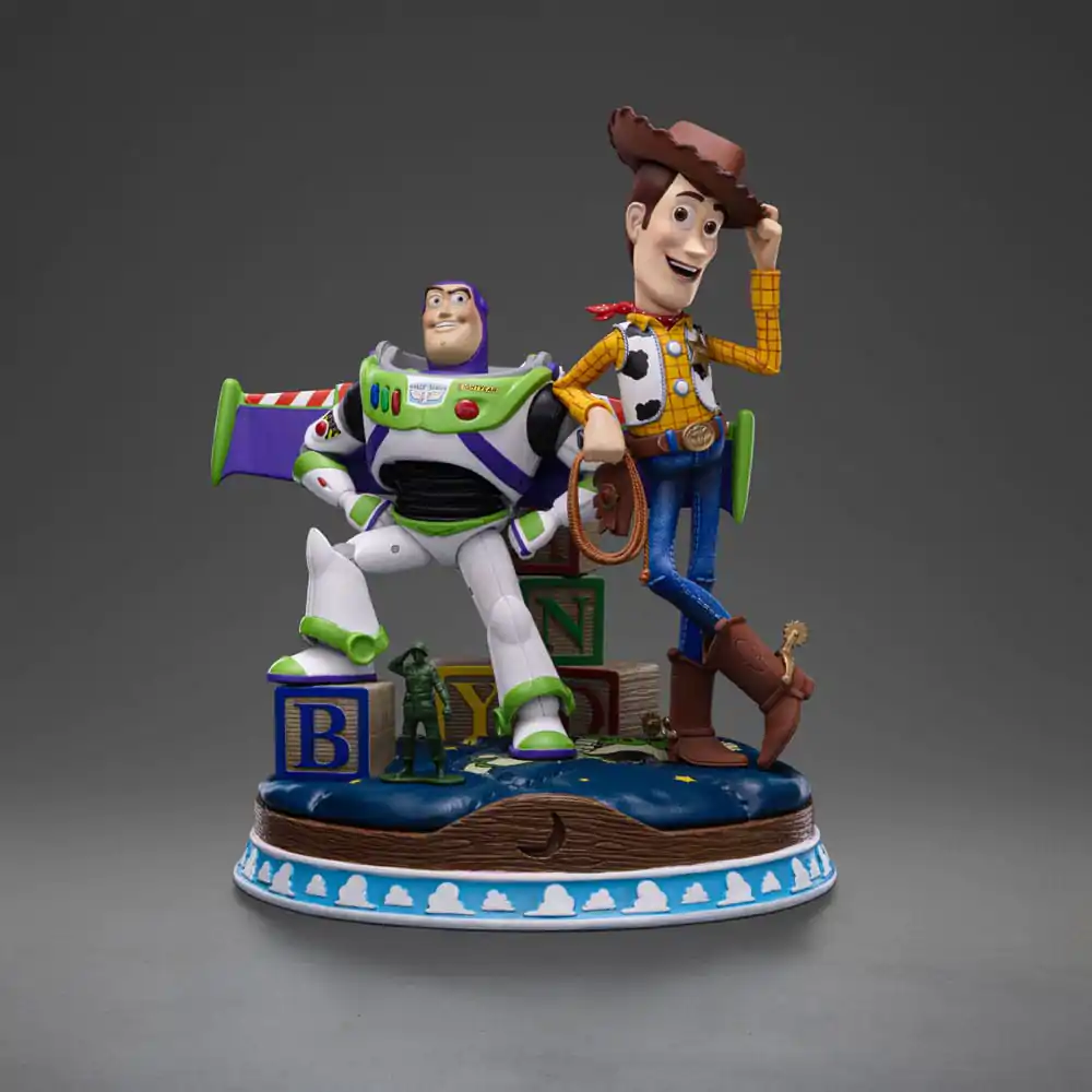 Toy Story Statuie Artă Scară Deluxe 1/10 Buzz & Woody 38 cm poza produsului