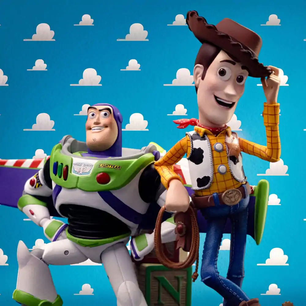 Toy Story Statuie Artă Scară Deluxe 1/10 Buzz & Woody 38 cm poza produsului