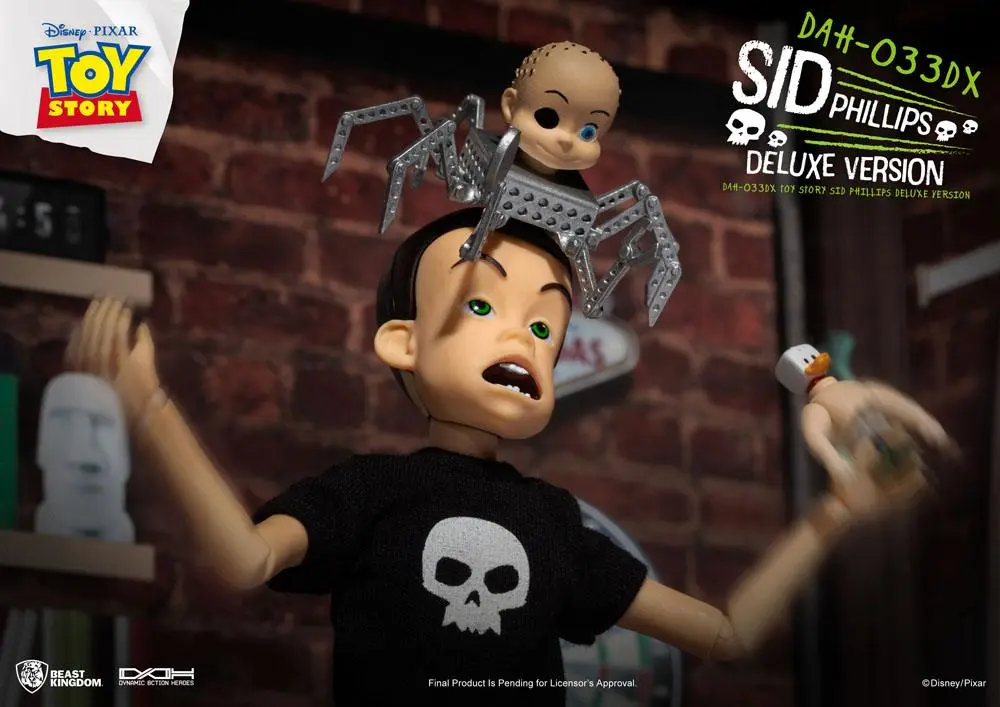 Toy Story Dynamic 8ction Heroes figurina de actiune Sid Phillips Versiune Deluxe 14 cm poza produsului