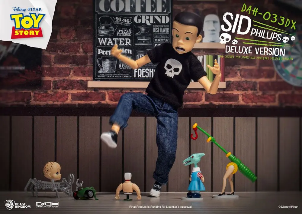 Toy Story Dynamic 8ction Heroes figurina de actiune Sid Phillips Versiune Deluxe 14 cm poza produsului