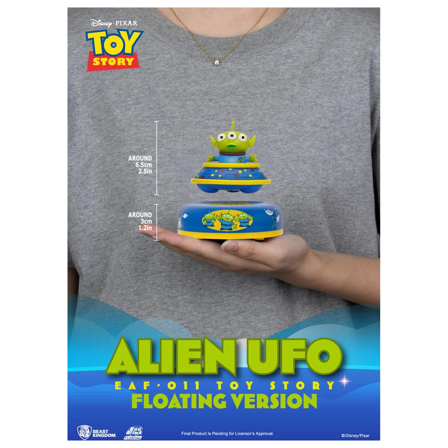 Toy Story Egg Attack Floating Model Alien UFO 6 cm poza produsului
