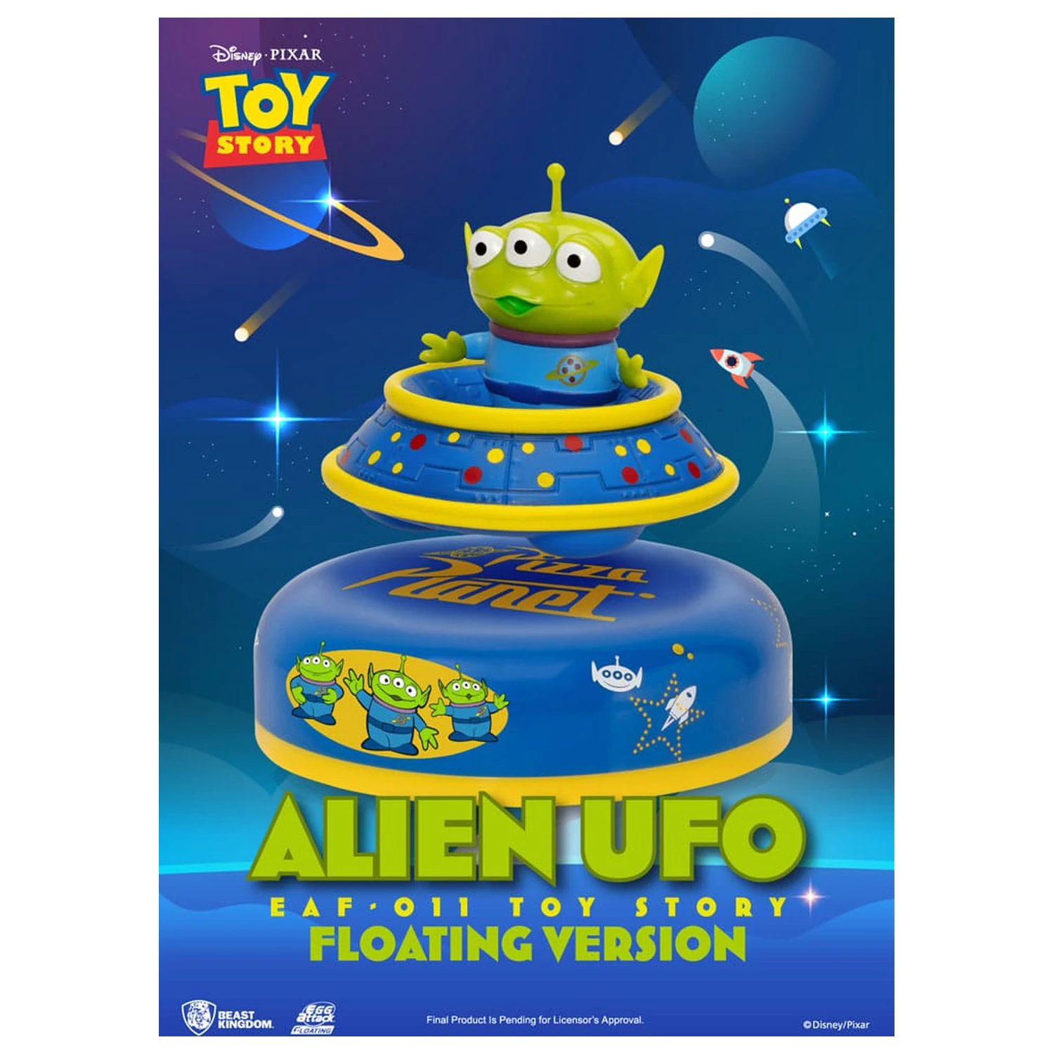 Toy Story Egg Attack Floating Model Alien UFO 6 cm poza produsului