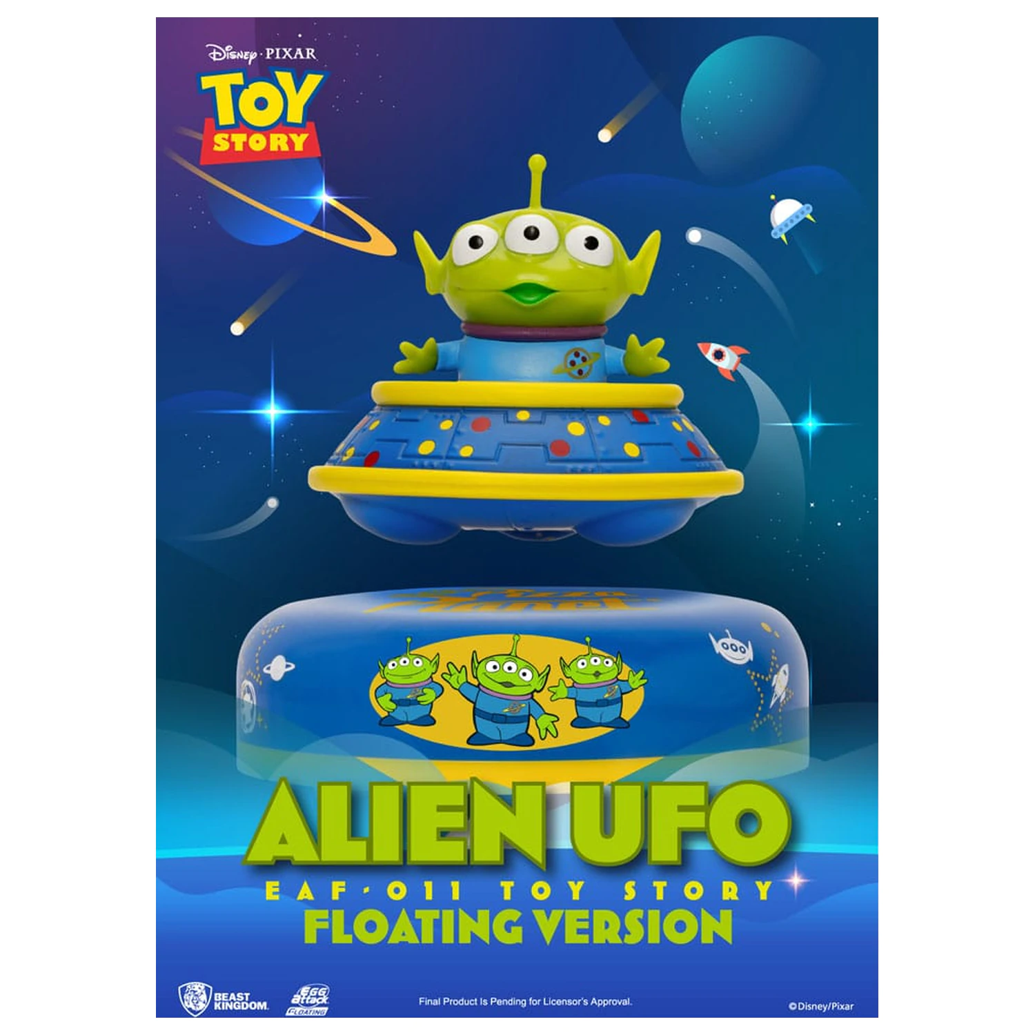 Toy Story Egg Attack Floating Model Alien UFO 6 cm poza produsului