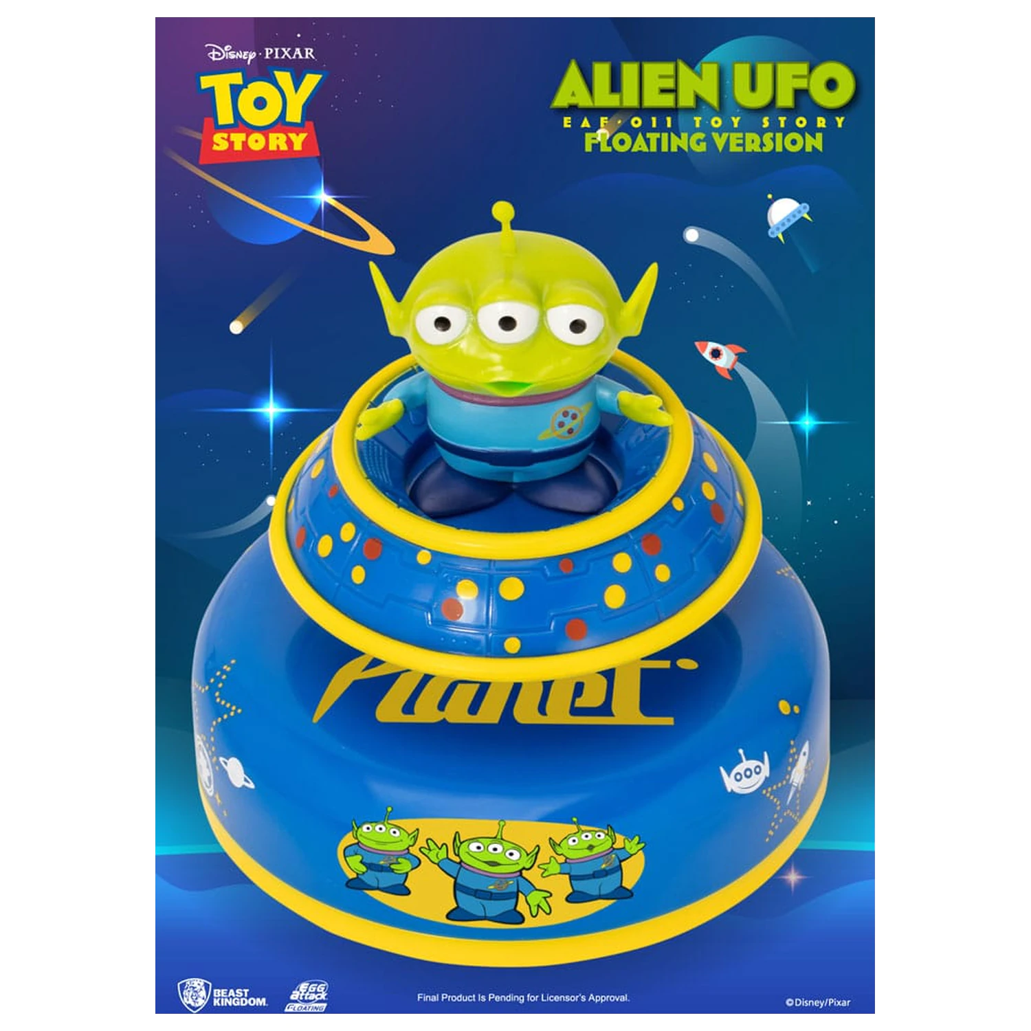 Toy Story Egg Attack Floating Model Alien UFO 6 cm poza produsului