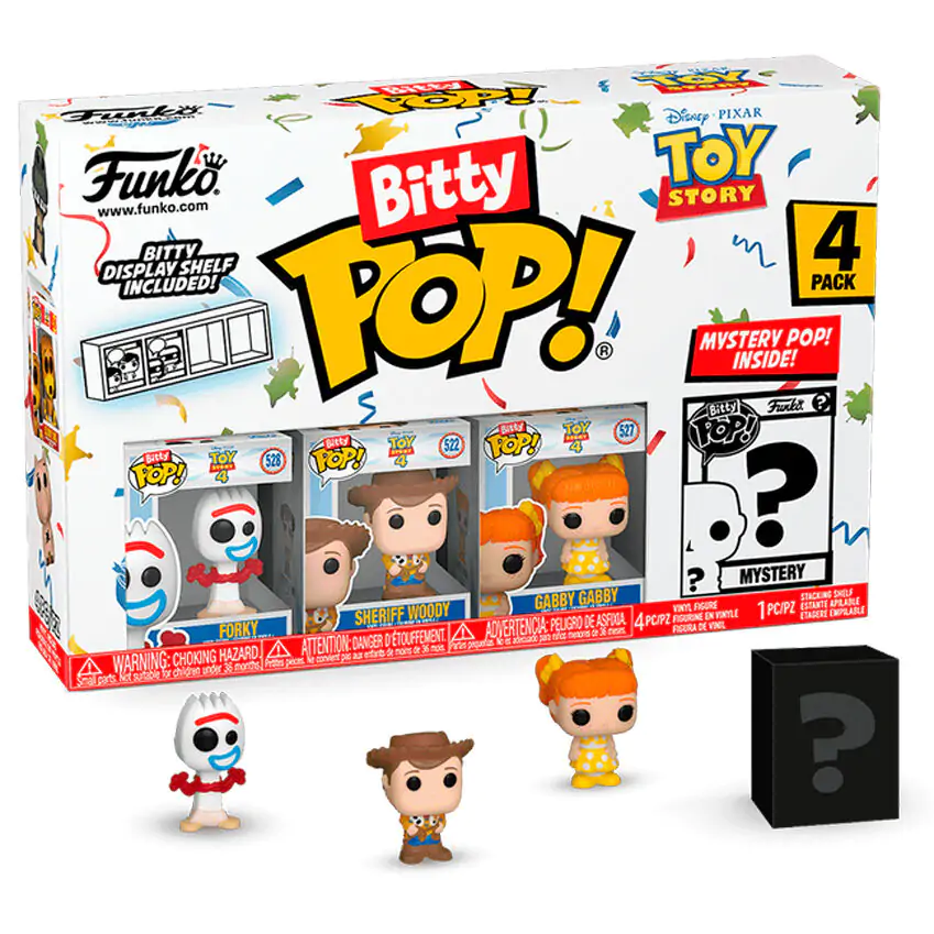 Blister 4 figurine Bitty POP Disney Toy Story Forky poza produsului