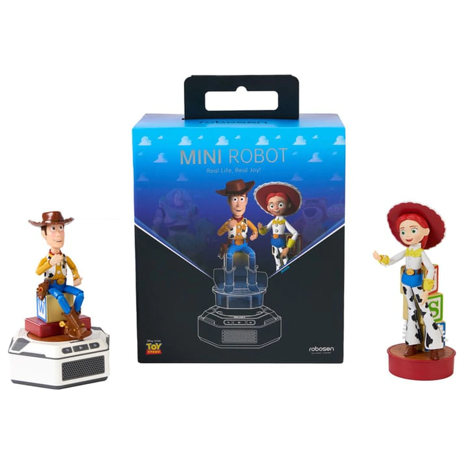Toy Story Interactive Mini Robot Pachet de 2 Woody & Jessie versiunea in engleza poza produsului
