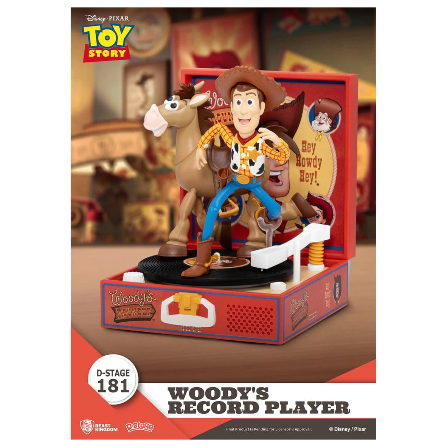 Toy Story Record Player Series figura PVC Woody's Record Player 13 cm poza produsului