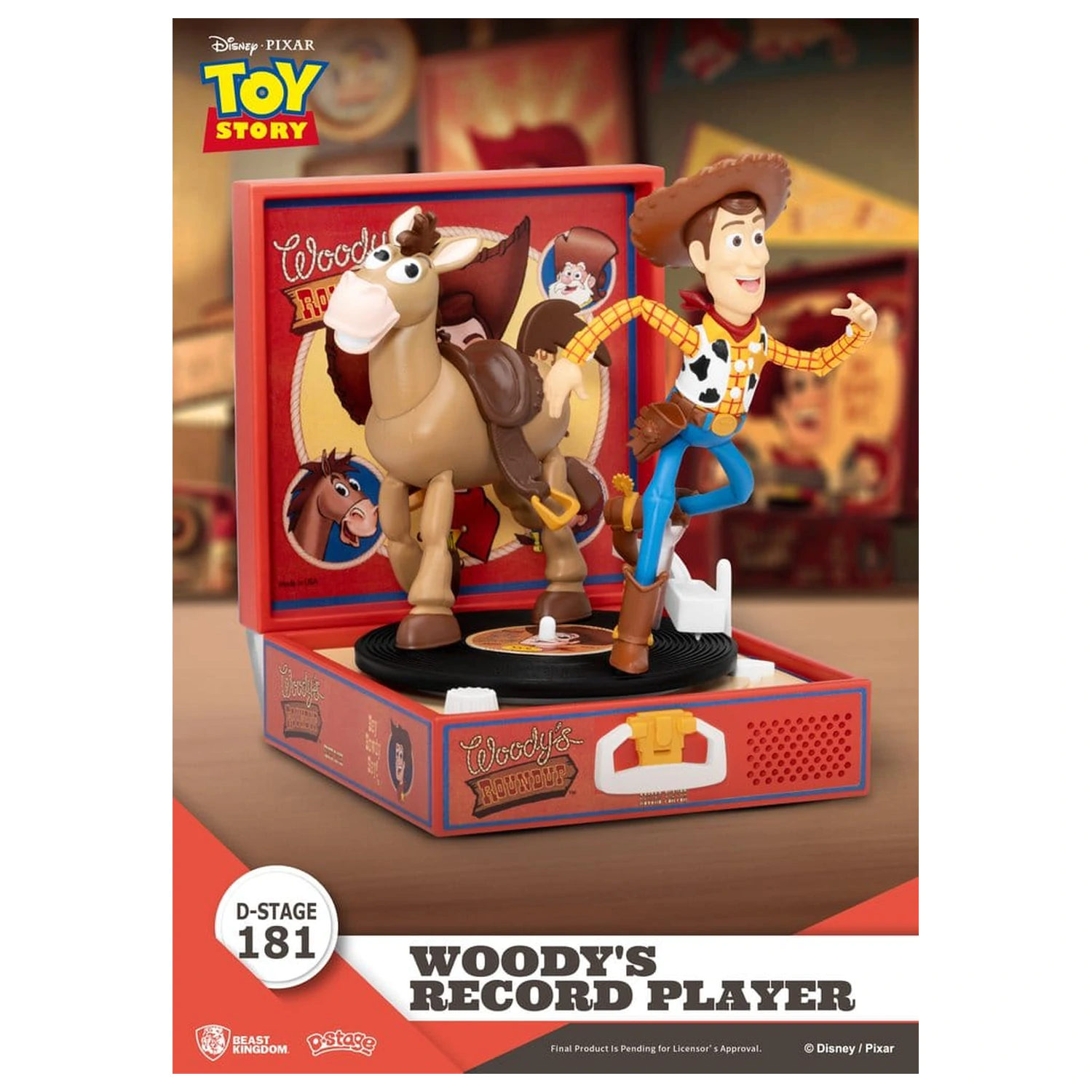 Toy Story Record Player Series figura PVC Woody's Record Player 13 cm poza produsului