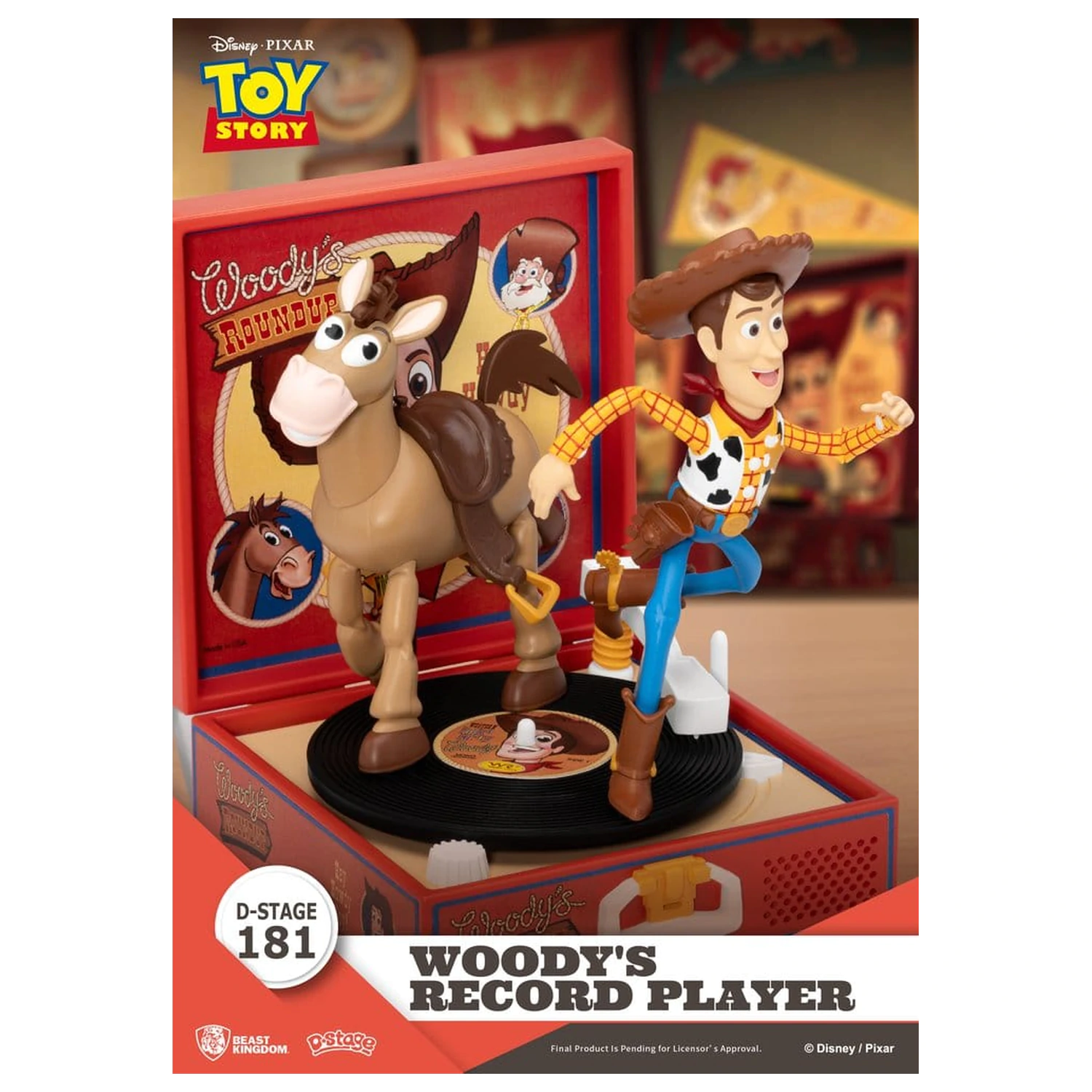 Toy Story Record Player Series figura PVC Woody's Record Player 13 cm poza produsului
