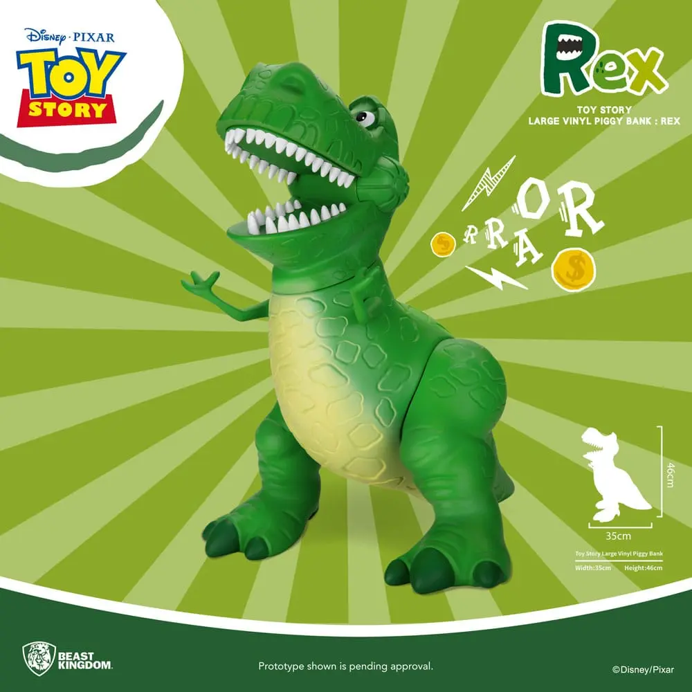Toy Story pușculiță de vinil Rex 46 cm poza produsului