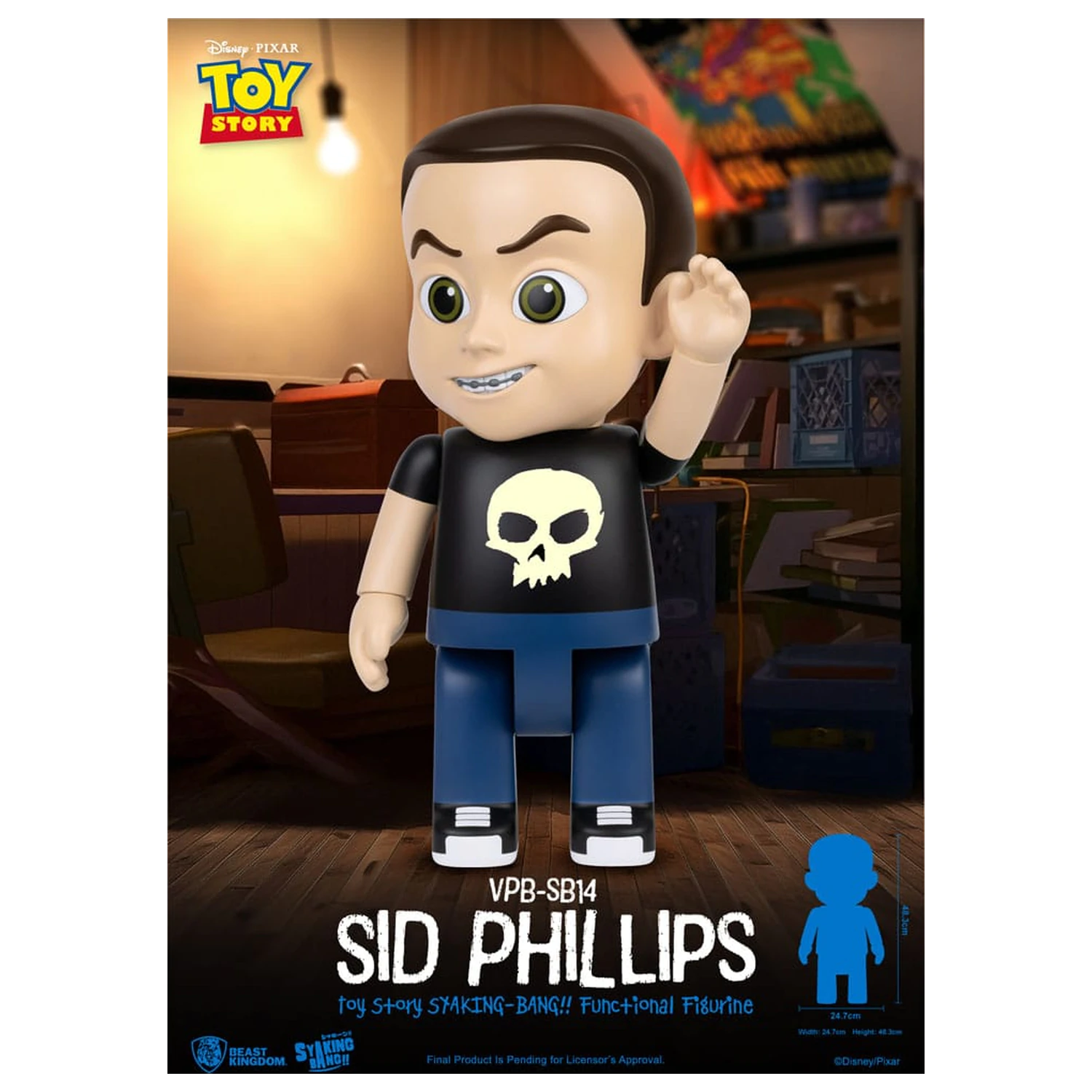 Toy Story Piggy Vinyl Bank Sid Phillips 48 cm poza produsului
