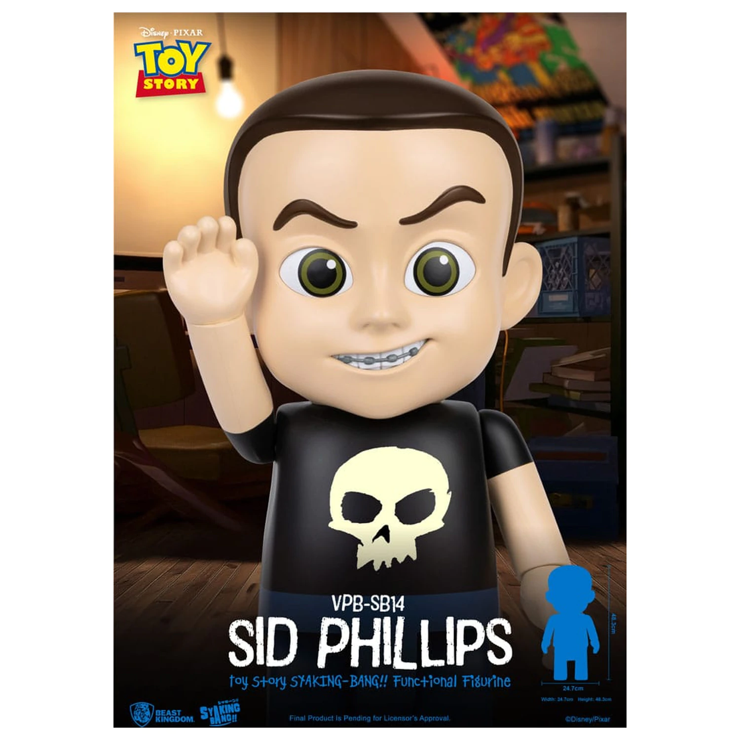 Toy Story Piggy Vinyl Bank Sid Phillips 48 cm poza produsului
