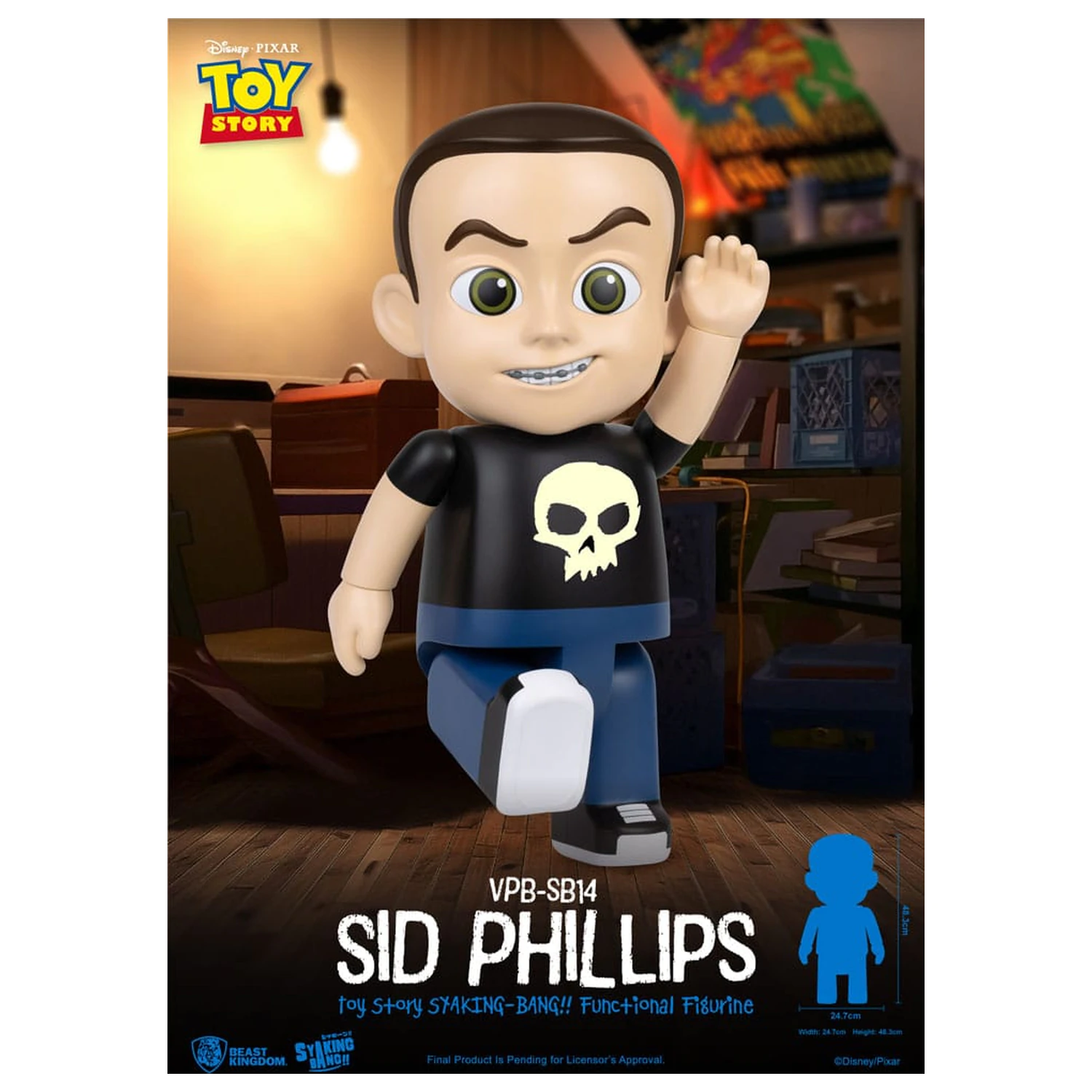 Toy Story Piggy Vinyl Bank Sid Phillips 48 cm poza produsului