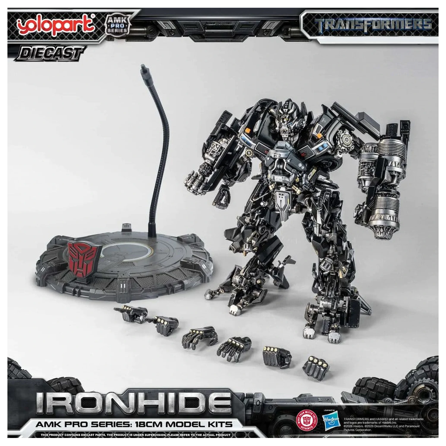 Transformers (2007) AMK PRO Series Kit de model din plastic Ironhide 18 cm poza produsului