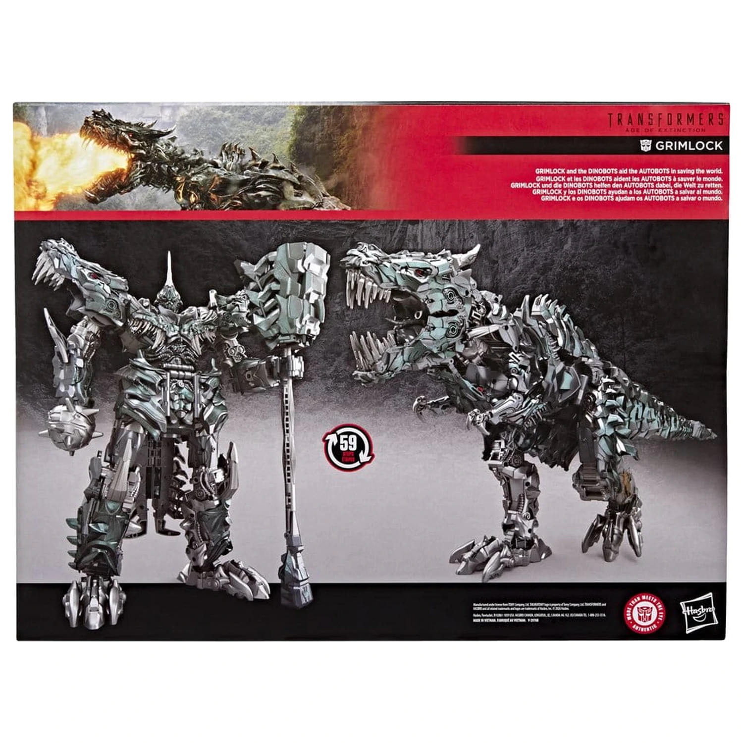 Transformers: Age of Extinction Studio Series Titan Class Figurina de acțiune Grimlock 38 cm poza produsului