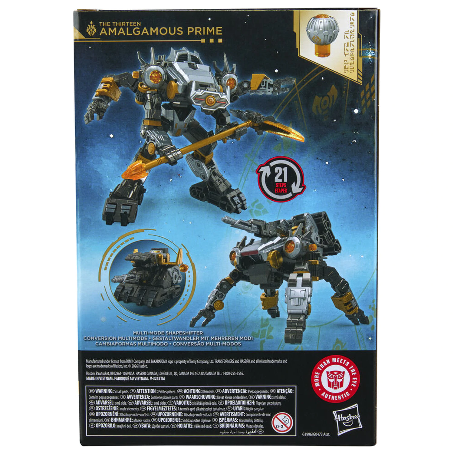 Transformers Age of the Primes Amalgamous Prime The Thirteen figura 14cm poza produsului