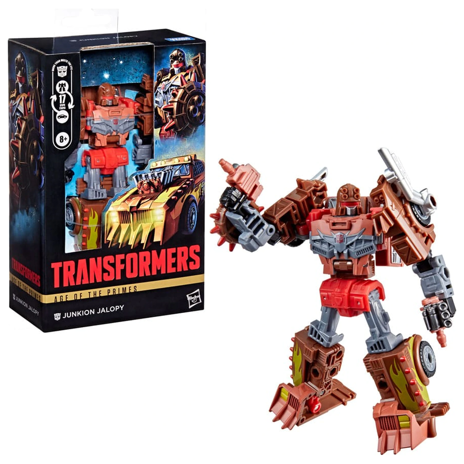 Transformers Age of the Primes Deluxe Class figurina de actiune Junkion Jalopy 14 cm poza produsului