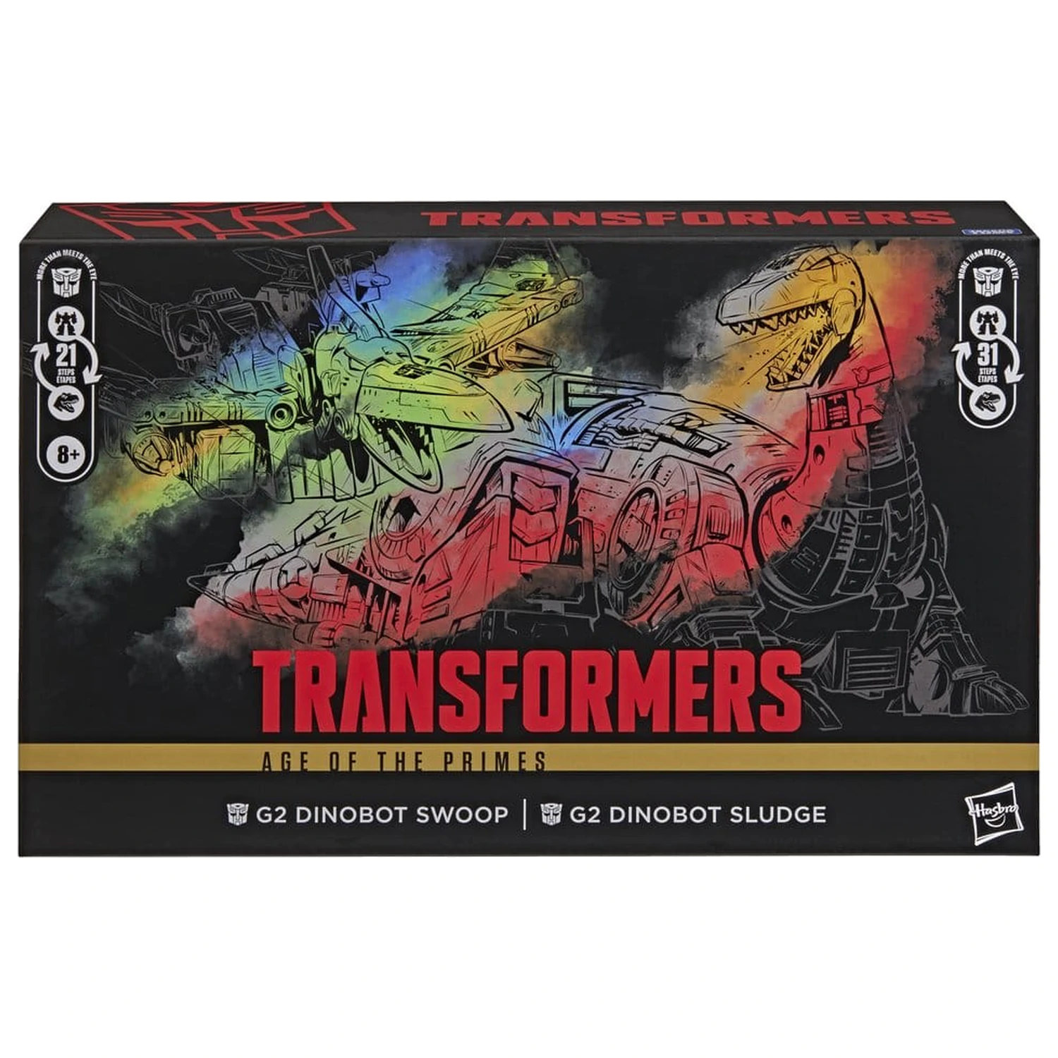 Transformers Age of the Primes Leader Class figurina de actiune 2-pack G2 Dinobot Swoop & G2 Dinobot Sludge 19 cm poza produsului