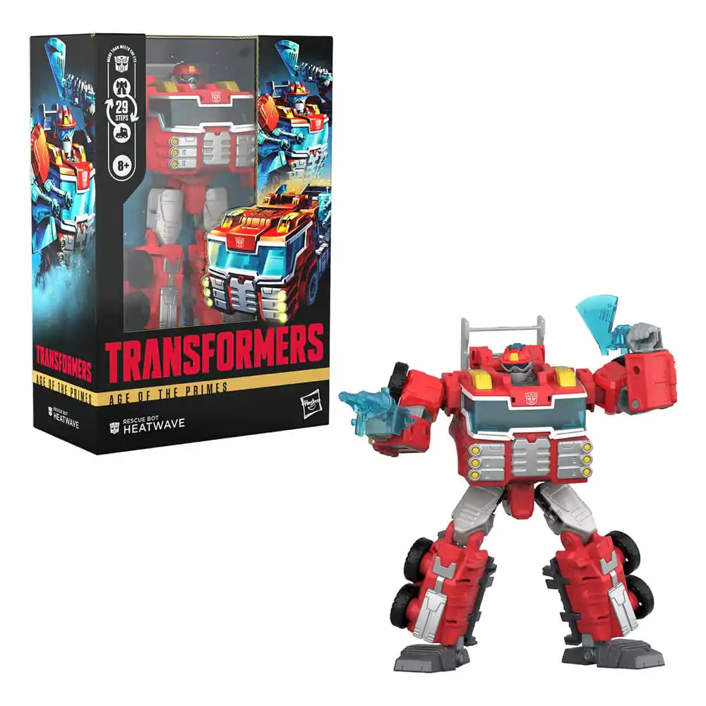 Transformers Age of the Primes Voyager Class Figurina de acțiune Robot de salvare Heatwave 18 cm poza produsului