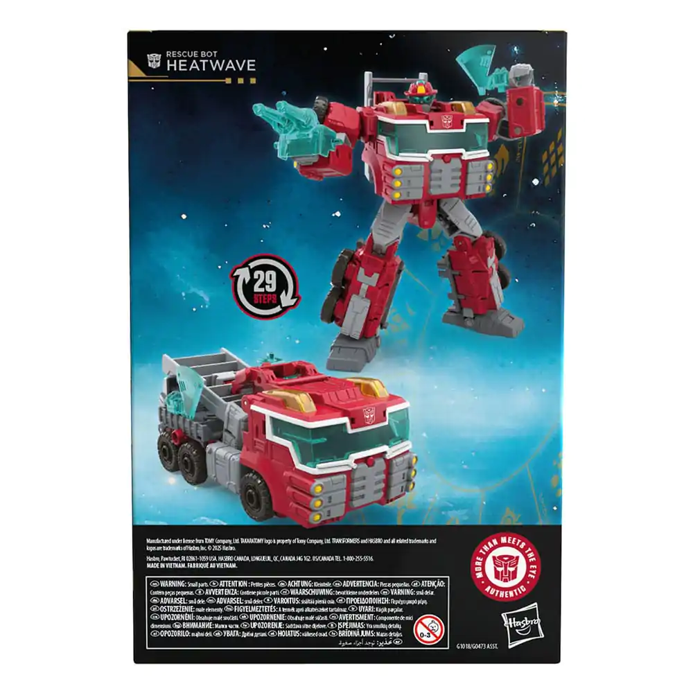 Transformers Age of the Primes Voyager Class Figurina de acțiune Robot de salvare Heatwave 18 cm poza produsului