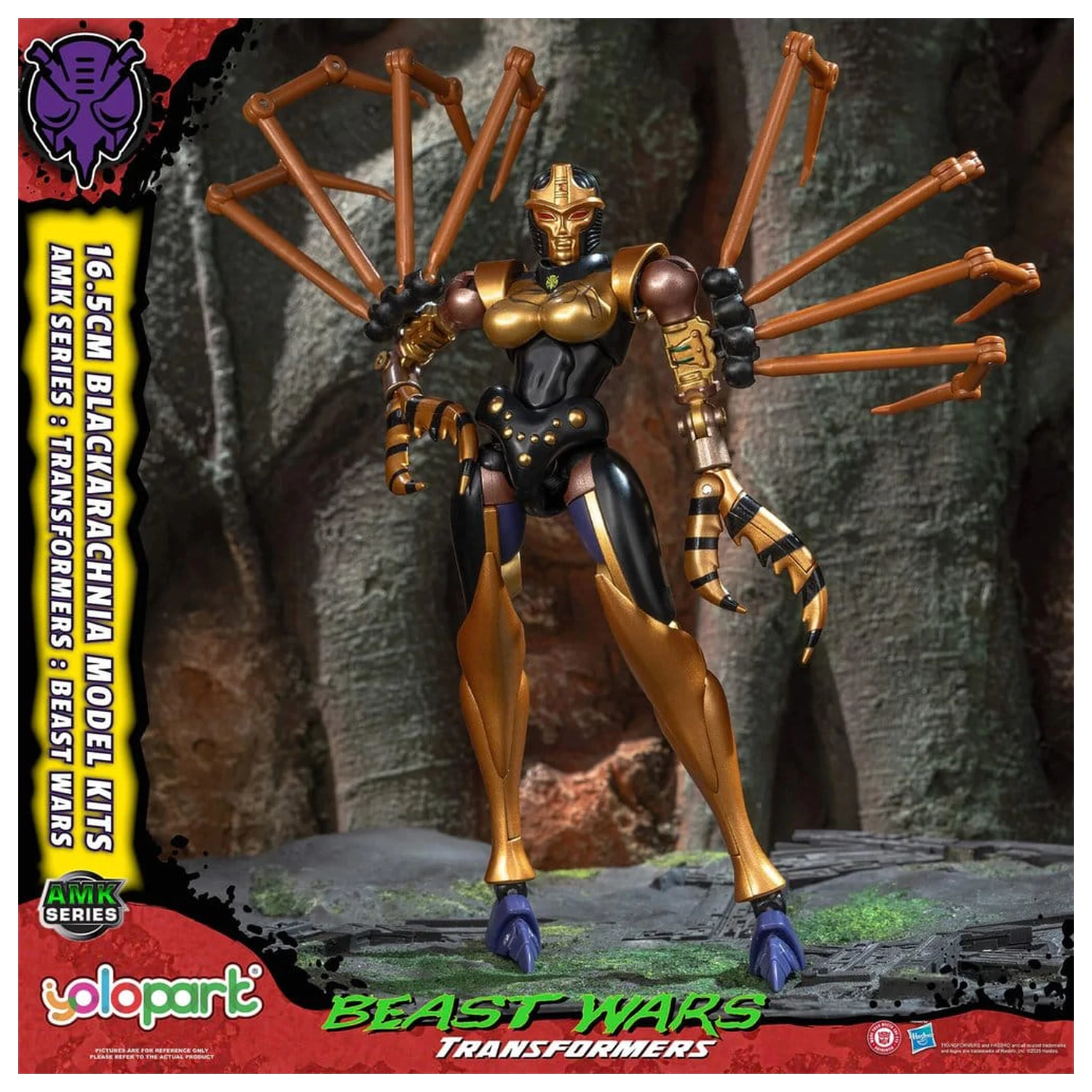 Transformers AMK Series Kit Model din Plastic Beast Wars Blackarachnia 18 cm poza produsului
