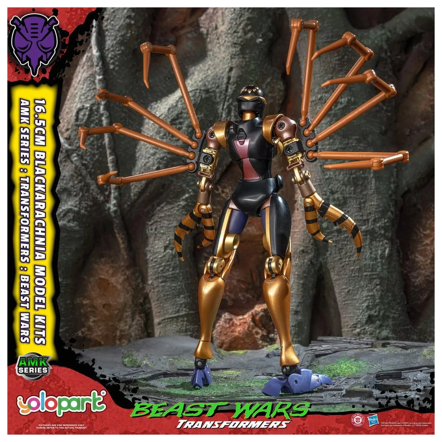 Transformers AMK Series Kit Model din Plastic Beast Wars Blackarachnia 18 cm poza produsului