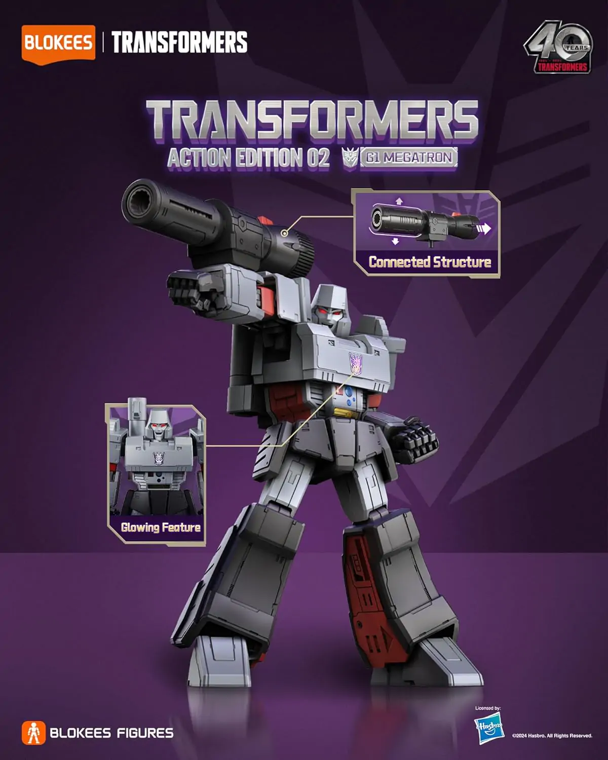 Transformers Blokees Kit Model Plastic Ediție Acțiune 02 G1 Megatron poza produsului
