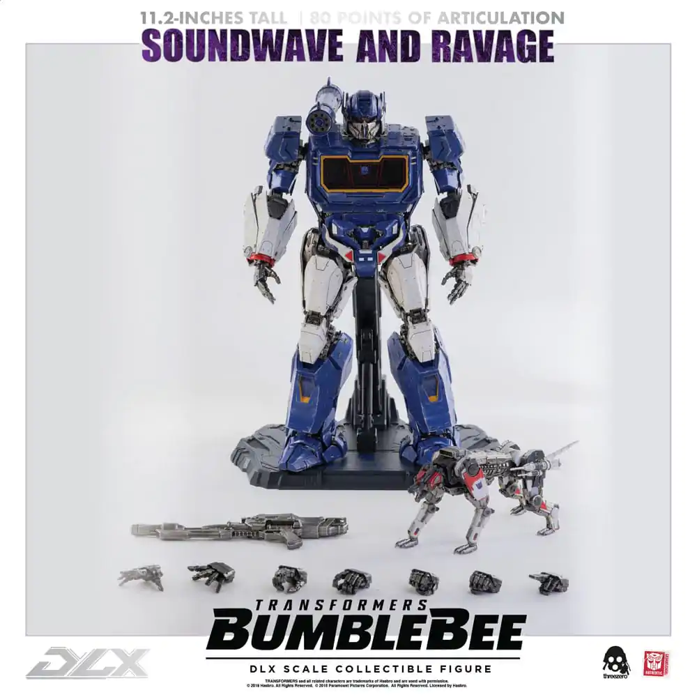 Transformers Bumblebee DLX Figurina de Actiune Pachet 2 bucati 1/6 Soundwave & Ravage 28 cm poza produsului