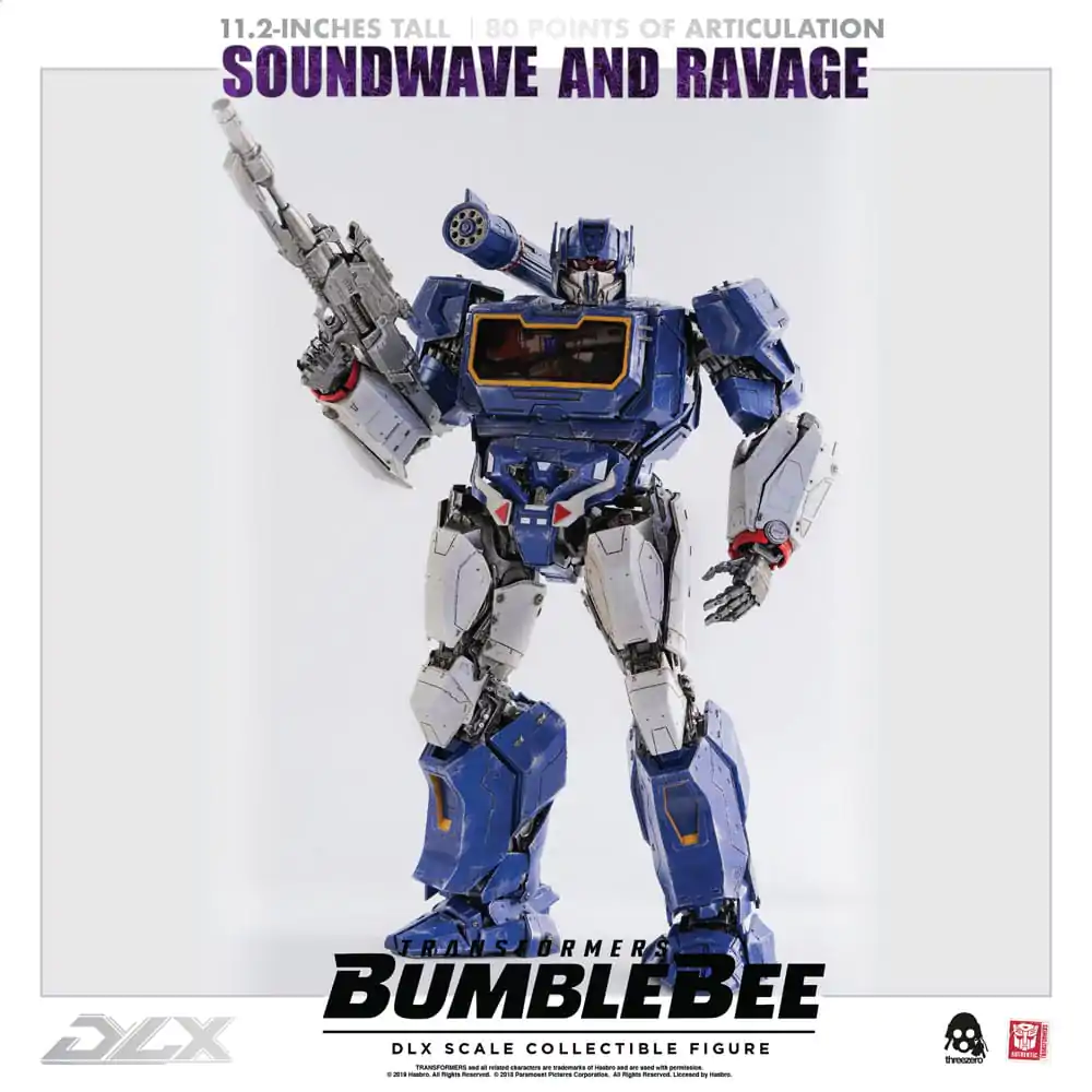 Transformers Bumblebee DLX Figurina de Actiune Pachet 2 bucati 1/6 Soundwave & Ravage 28 cm poza produsului