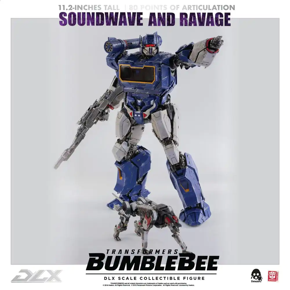Transformers Bumblebee DLX Figurina de Actiune Pachet 2 bucati 1/6 Soundwave & Ravage 28 cm poza produsului