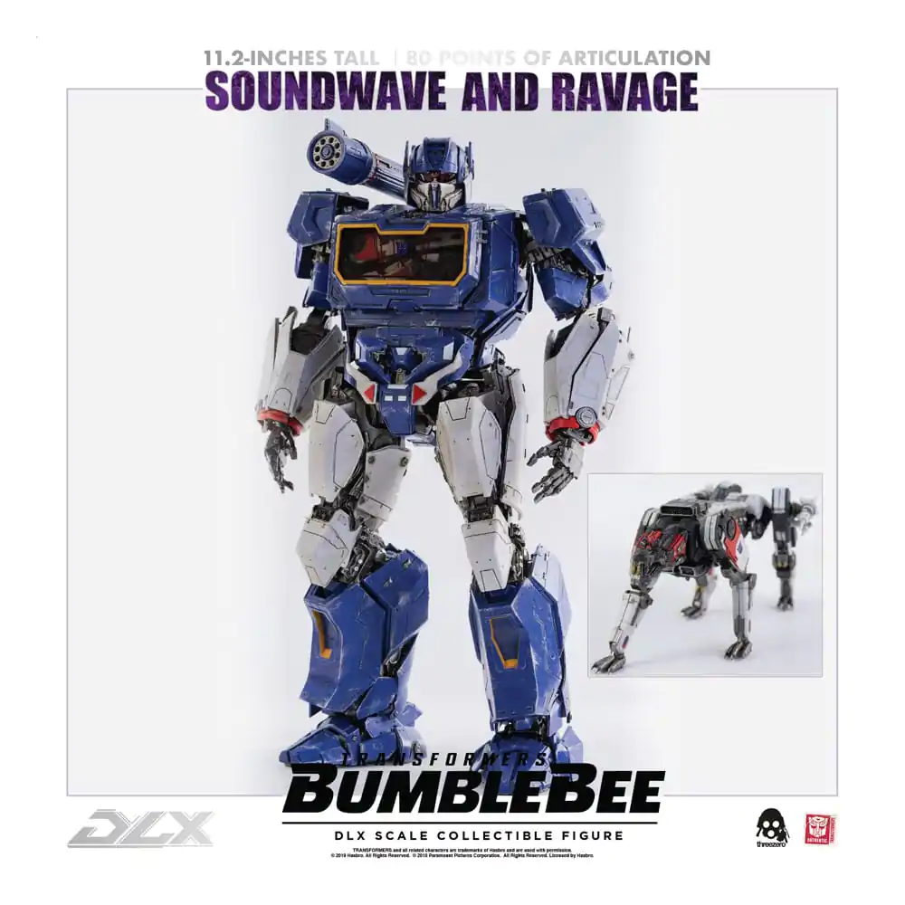 Transformers Bumblebee DLX Figurina de Actiune Pachet 2 bucati 1/6 Soundwave & Ravage 28 cm poza produsului