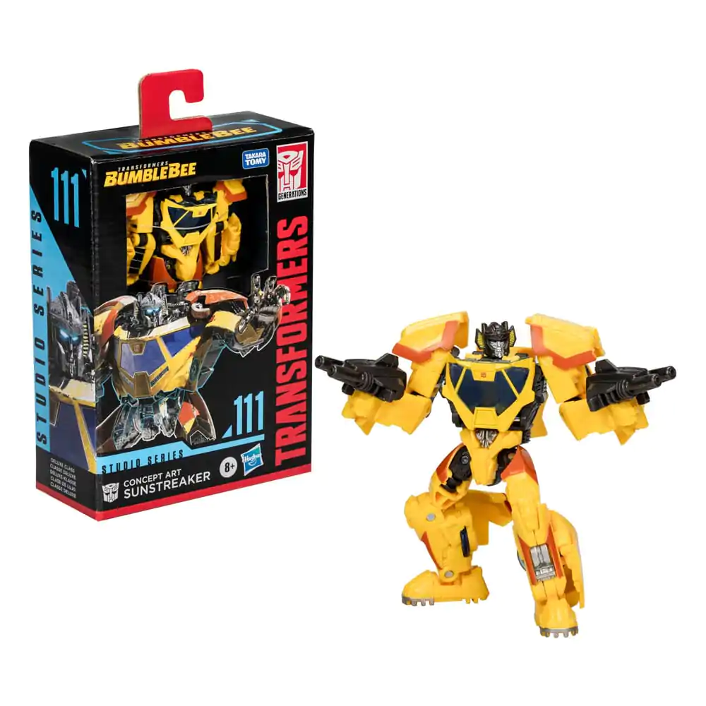 Transformers: Bumblebee Studio Series Figurina de Acțiune Clasa Deluxe Concept Art Sunstreaker 11 cm poza produsului