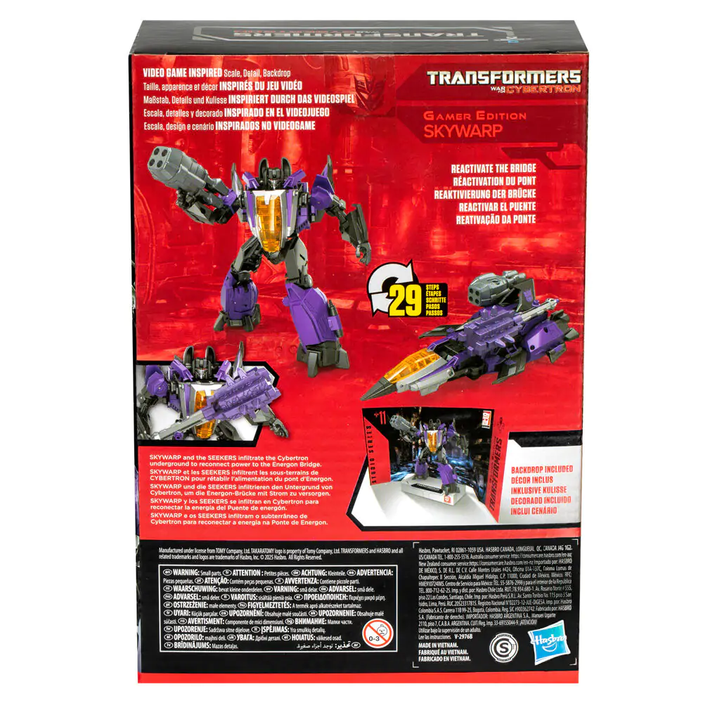 Transformers Cybertron Studio Series Gamer Edition figurină Skywarp 16,5cm poza produsului