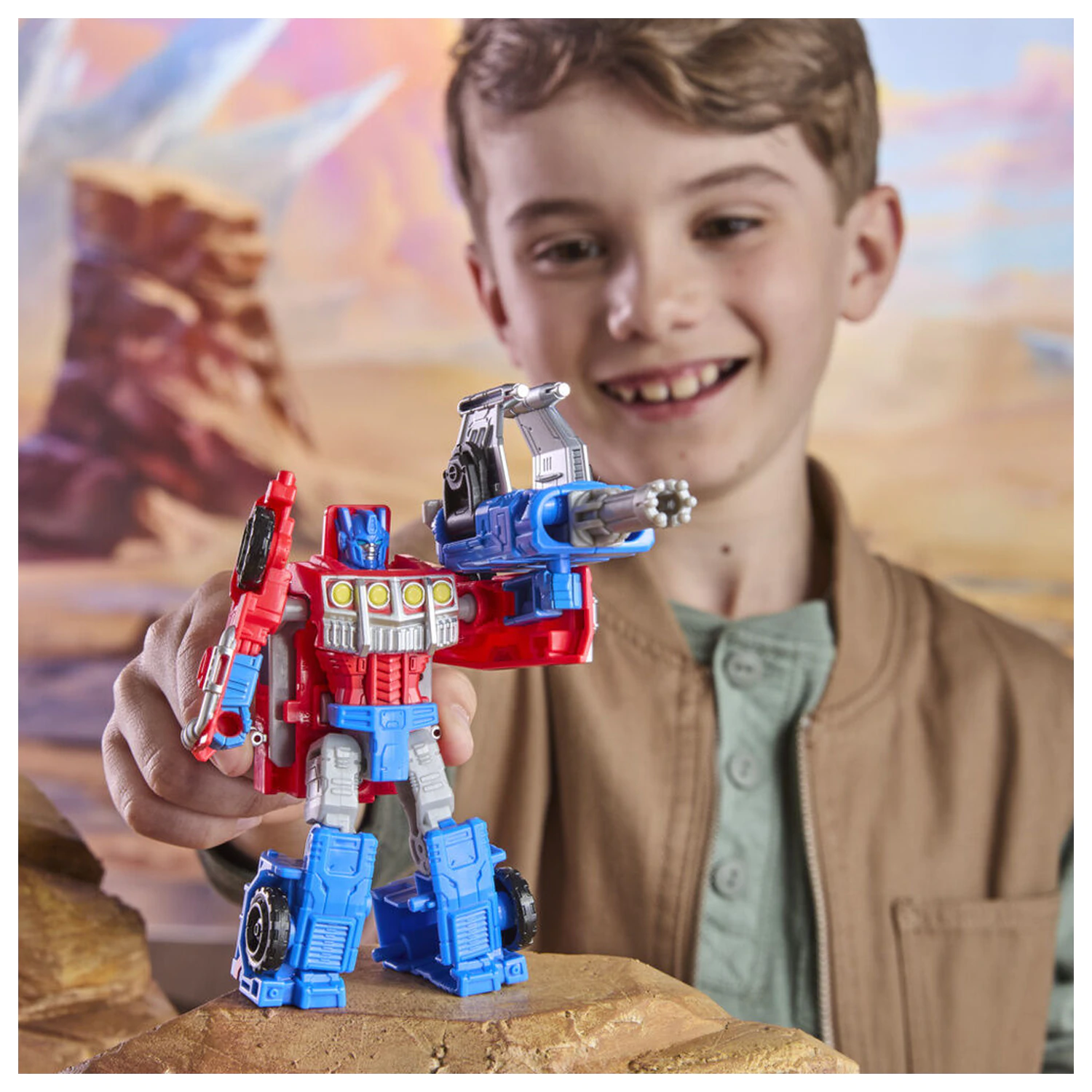 Transformers Cyberworld Optimus Prime figurina 10cm poza produsului