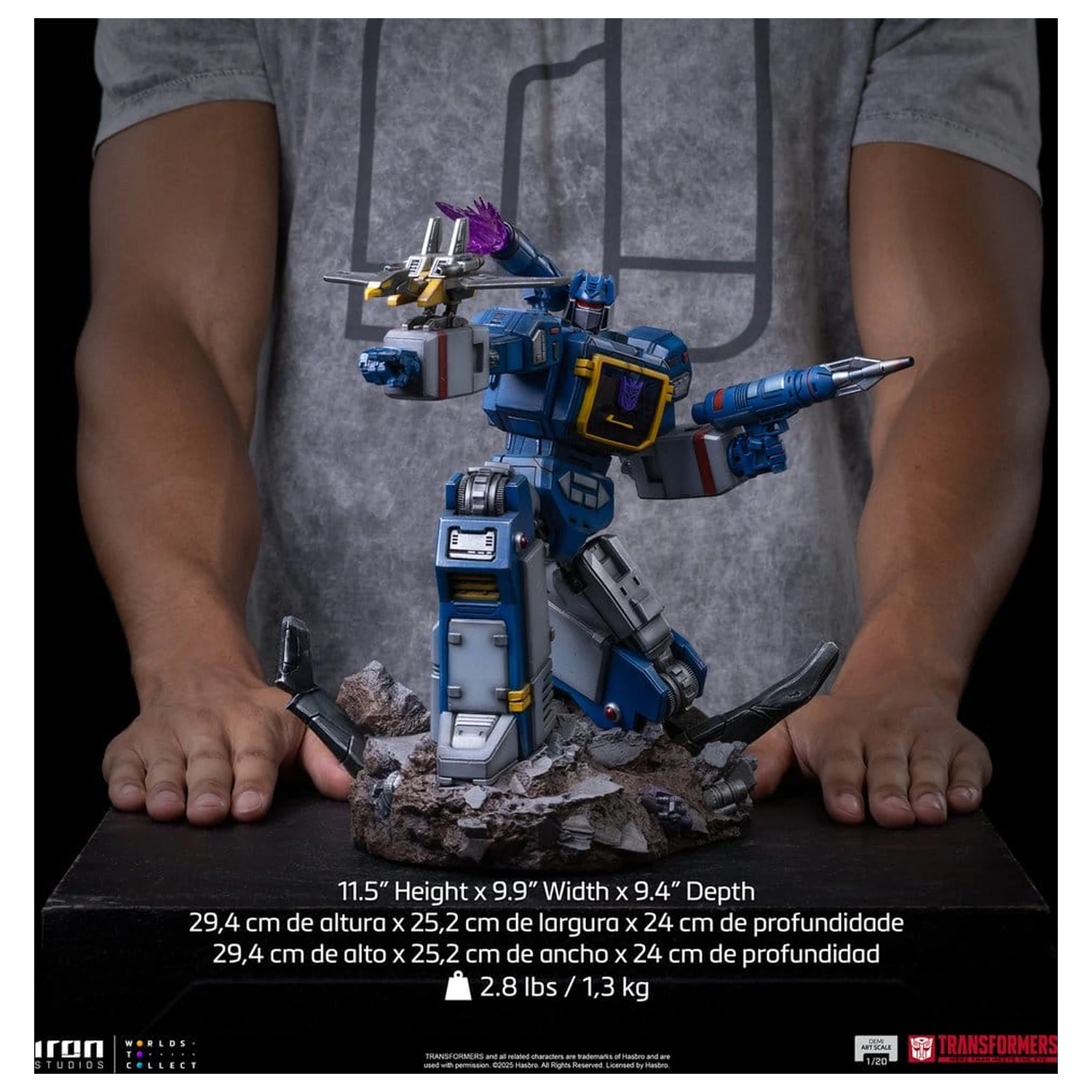 Transformers Statuie Demi Scale 1/20 Soundwave 29 cm poza produsului