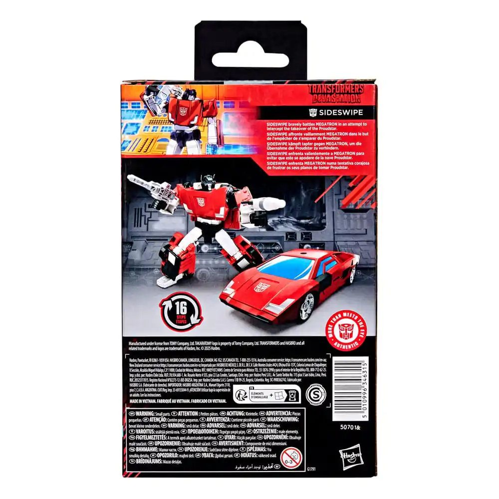 Transformers: Devastation Studio Series Deluxe Class figurină de acțiune Sideswipe 11 cm poza produsului