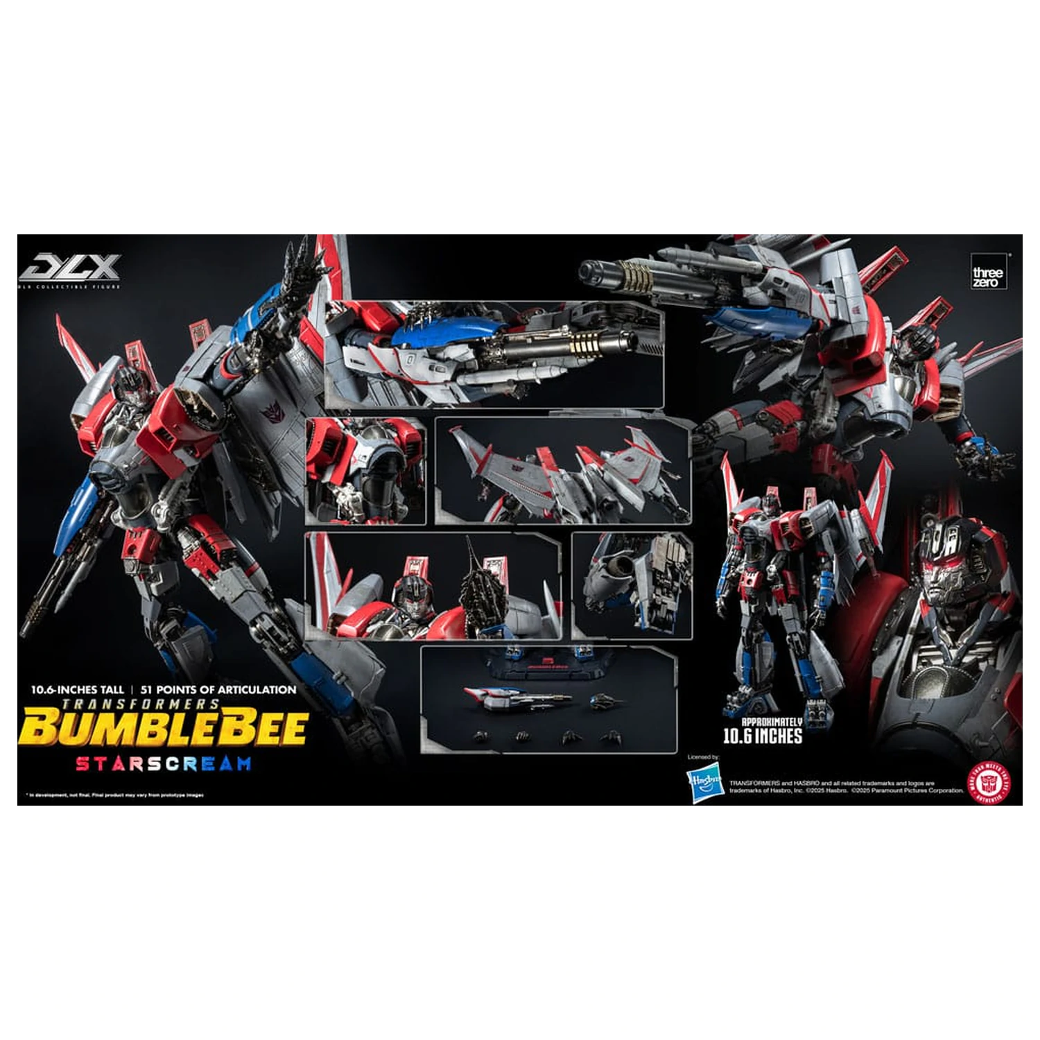 Transformers DLX figurina de actiune Starscream Bumblebee 27 cm poza produsului