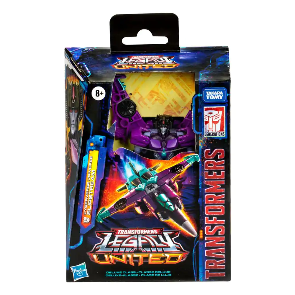 Figurină de acțiune Clasa Deluxe Transformers Generations Legacy United Cyberverse Universe Slipstream 14 cm poza produsului