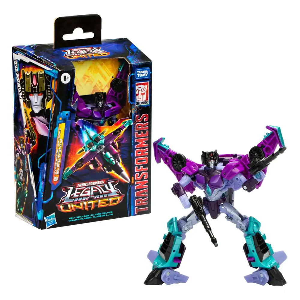 Figurină de acțiune Clasa Deluxe Transformers Generations Legacy United Cyberverse Universe Slipstream 14 cm poza produsului