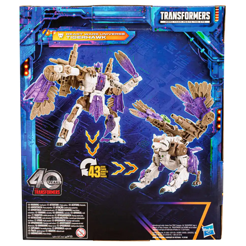 Transformers Generations Legacy United Leader Class figurină de acțiune Beast Wars Universe Tigerhawk 19 cm poza produsului