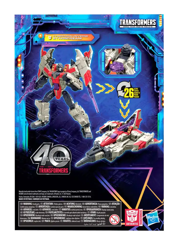 Transformers Generations Legacy United Figurina de Acțiune Clasa Voyager Universul Cybertron Starscream 18 cm poza produsului