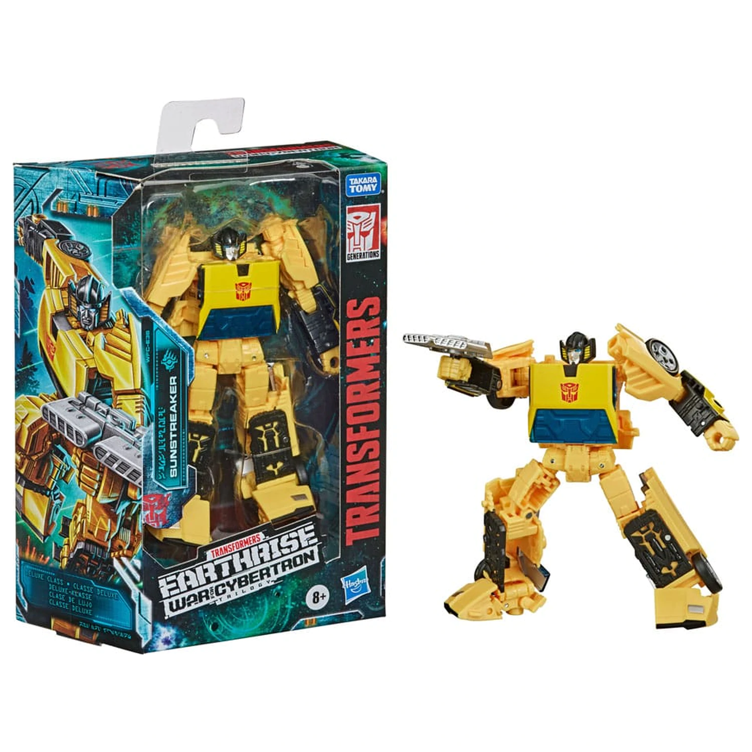 Transformers Generations War for Cybertron: Earthrise Deluxe Class figurina de actiune Sunstreaker 14 cm poza produsului