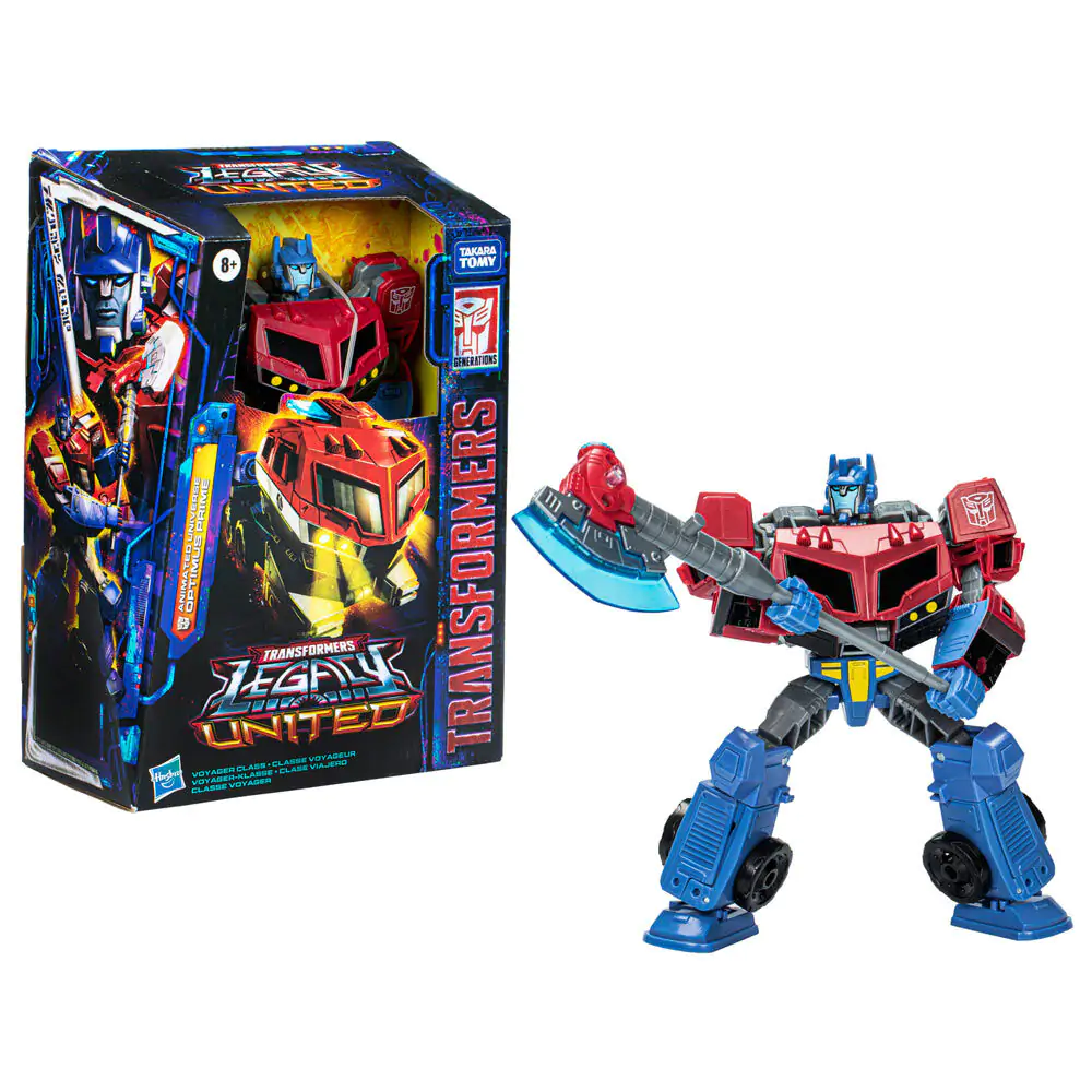 Transformers Legacy United Voyager Class Animated Universe Optimus Prime figurină 17,5cm poza produsului