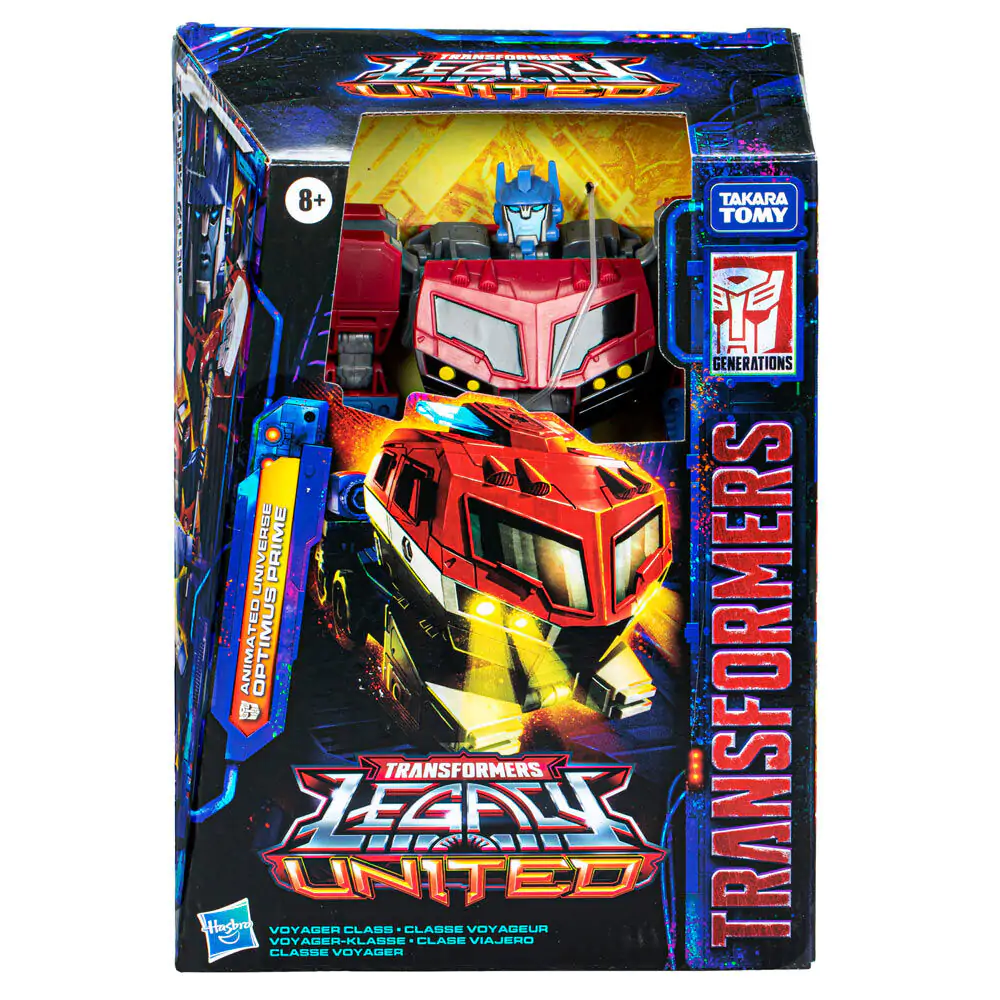 Transformers Legacy United Voyager Class Animated Universe Optimus Prime figurină 17,5cm poza produsului