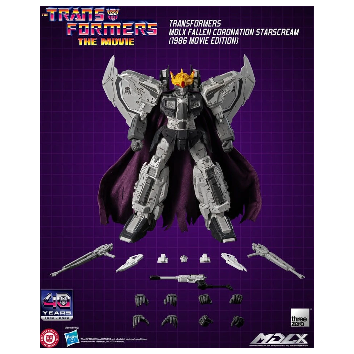 Transformers MDLX Figurina de actiune Fallen Coronation Starscream (1986 Movie Edition) 20 cm poza produsului