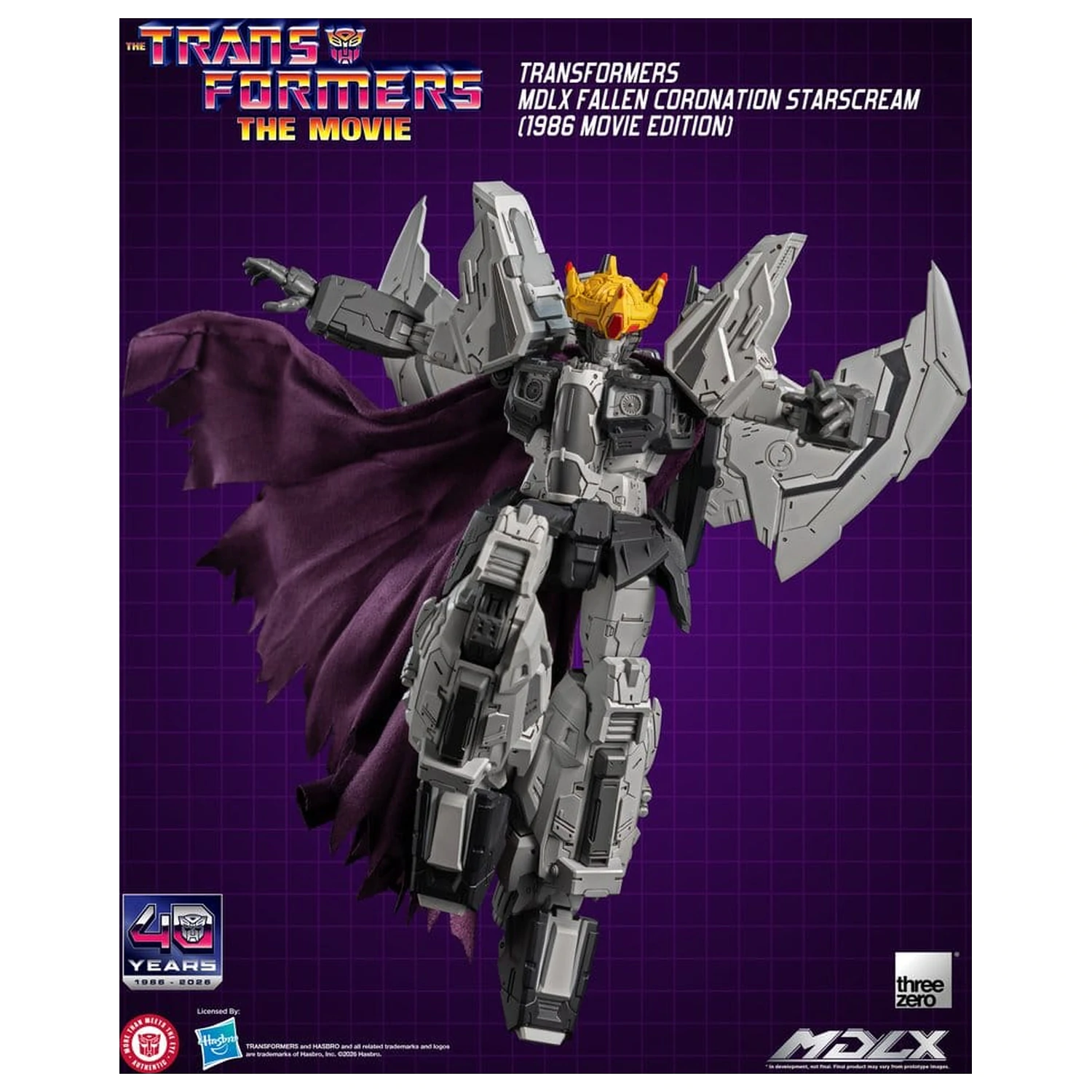 Transformers MDLX Figurina de actiune Fallen Coronation Starscream (1986 Movie Edition) 20 cm poza produsului