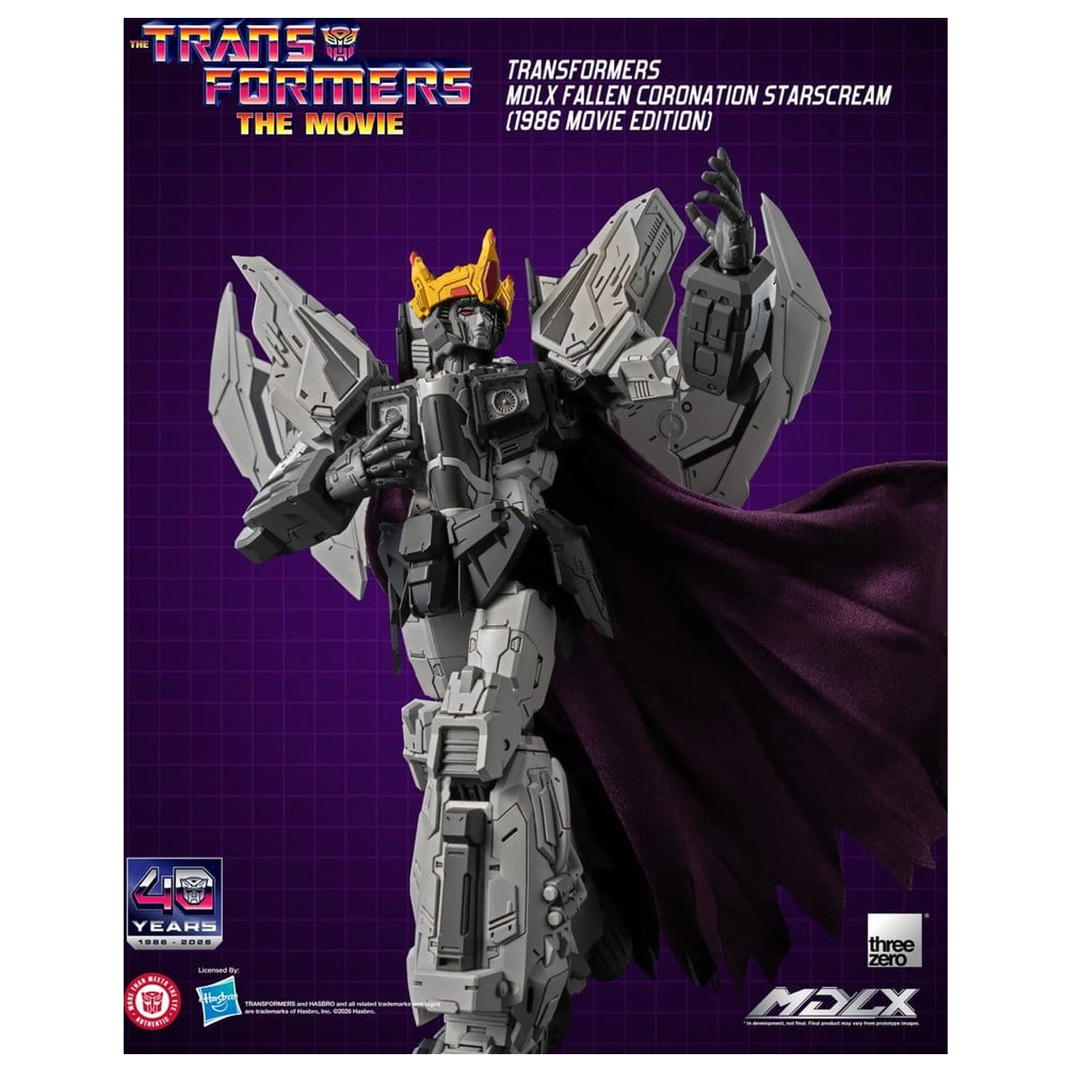 Transformers MDLX Figurina de actiune Fallen Coronation Starscream (1986 Movie Edition) 20 cm poza produsului