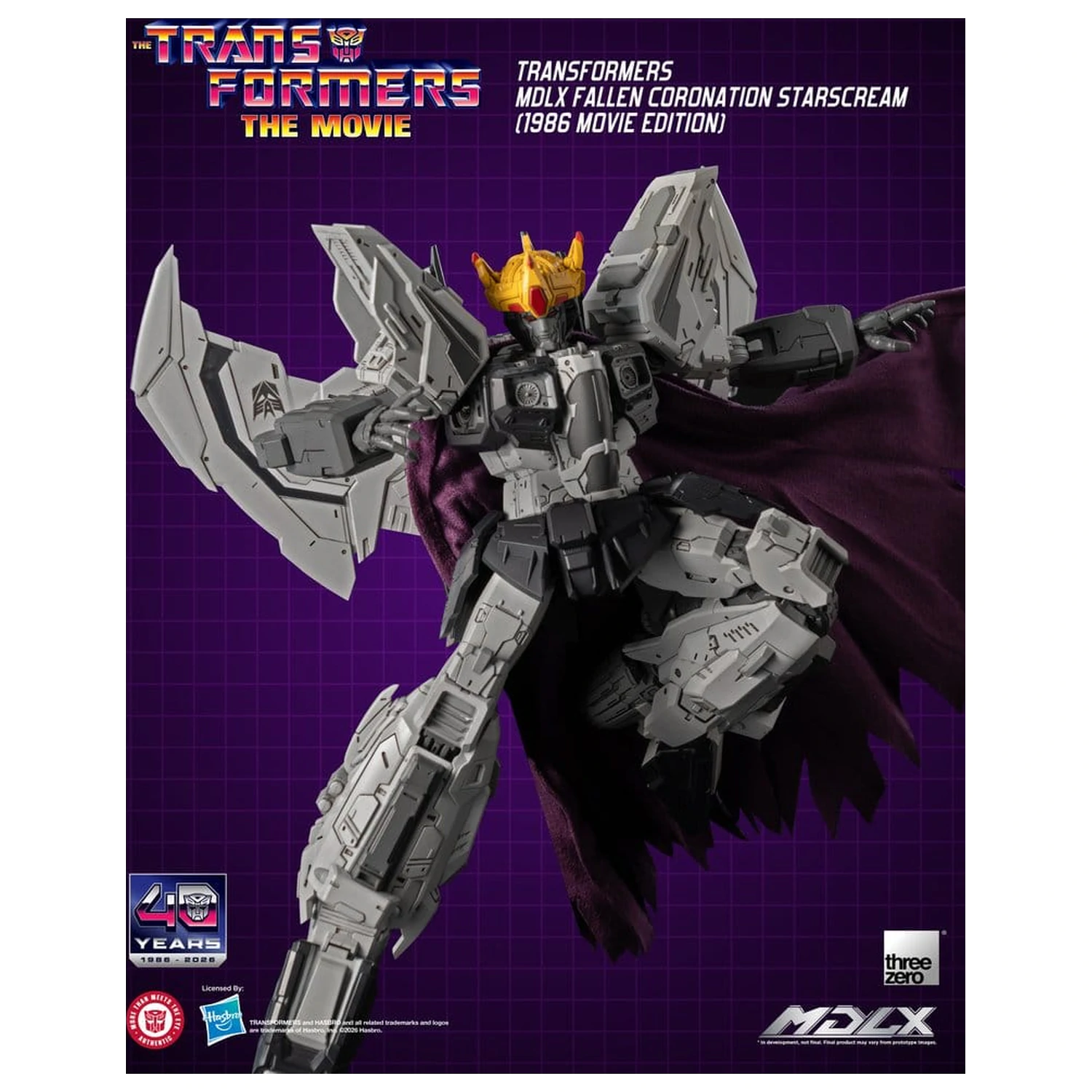 Transformers MDLX Figurina de actiune Fallen Coronation Starscream (1986 Movie Edition) 20 cm poza produsului
