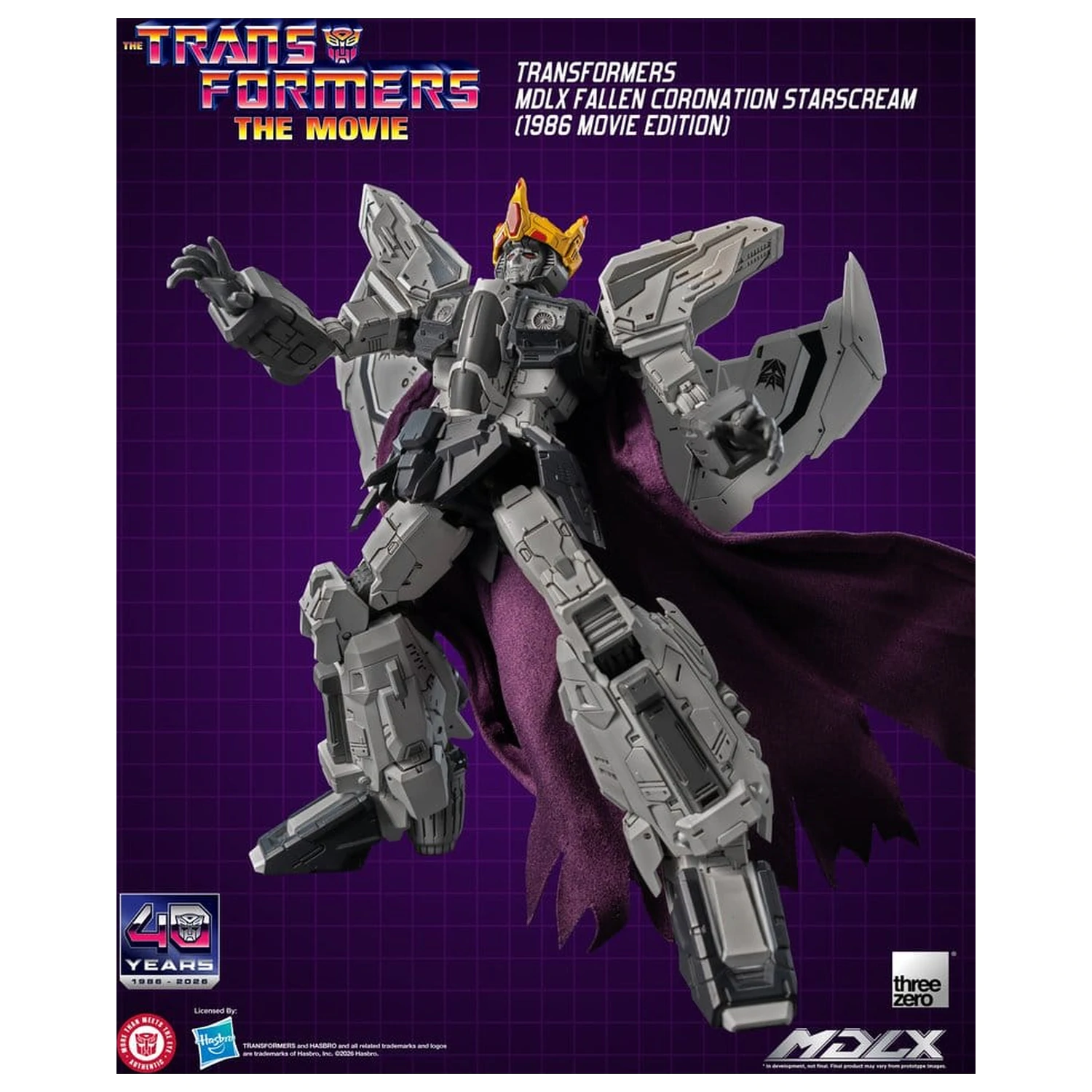 Transformers MDLX Figurina de actiune Fallen Coronation Starscream (1986 Movie Edition) 20 cm poza produsului